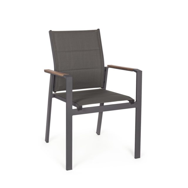 Sedia A Dondolo Regolabile Con Poggiapiedi - 5 Posizioni Schienale, Grigia - Per Interni Ed Esterni - Foto 7