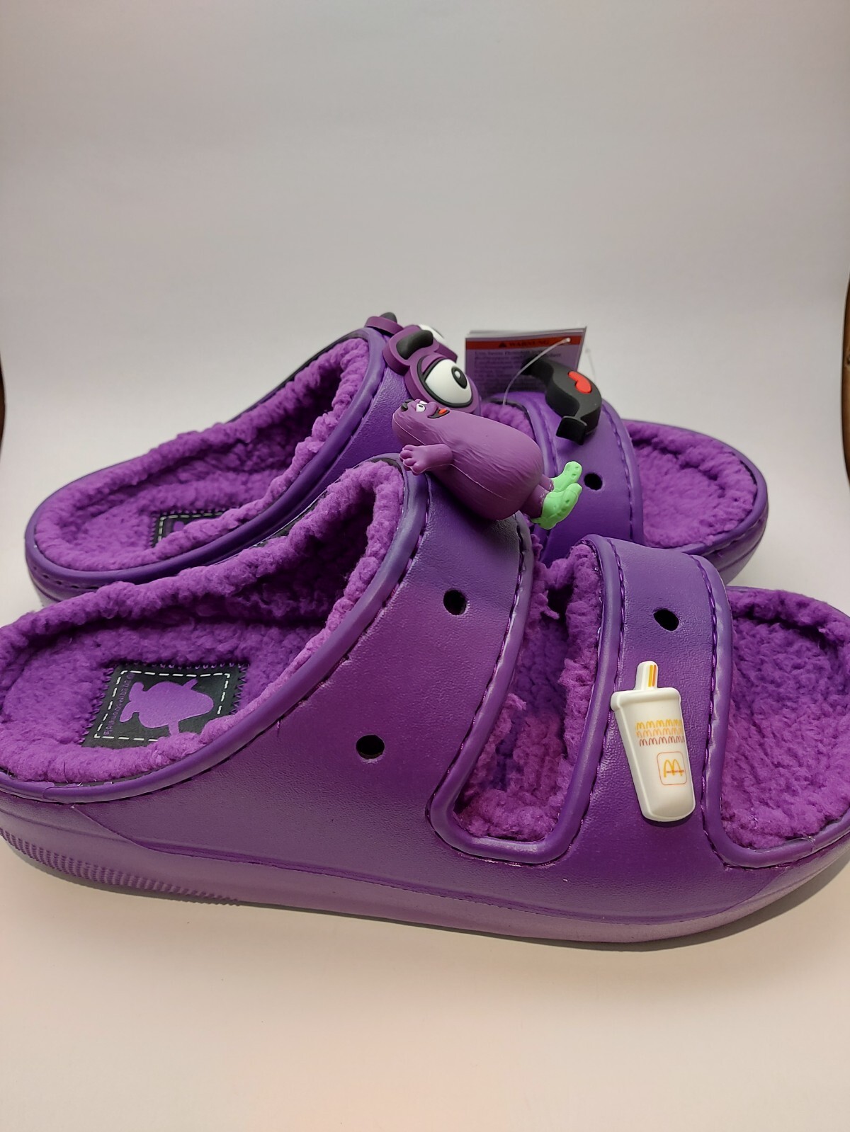 Crocs x McDonald's Grimace Cozzzy Sandal New Authentic image 4
