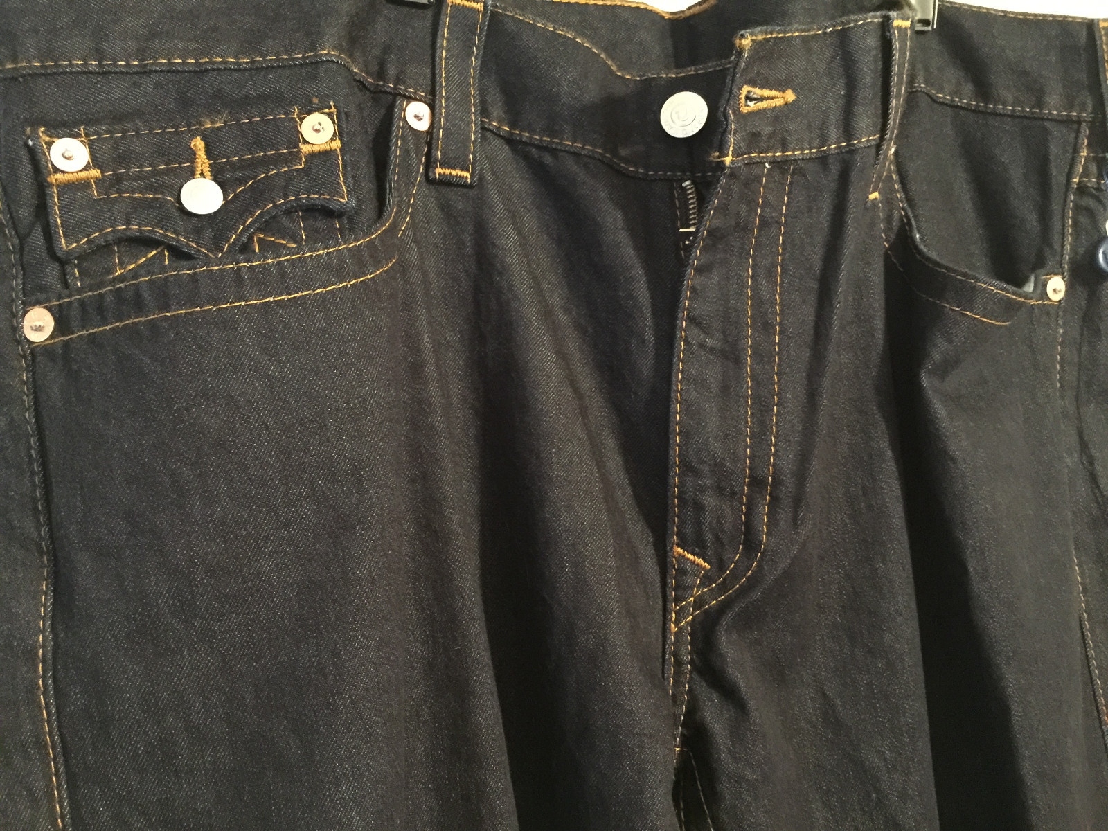 True Religion Brand Jeans Straight 40 Designer Dark Blue Men 