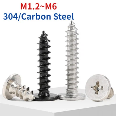 HUIRUIXIN Cross Phillips Ultra Thin Flat Wafer Head Self Tapping Wood Screw M1.2-M6