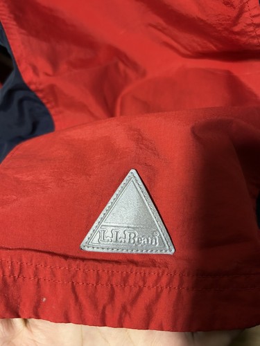Vintage LL Bean Kids Lightweight Jacket Size Small 8 Fill Zip Red Blue - Picture 3 of 9
