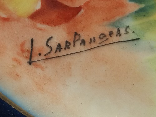 Grand plat en porcelaine de Limoges chez Bernardaud par L .Sarlangeas - Imagen 11 de 11
