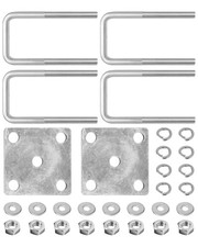 U Bolt Kit 2 Inch Wide for for Boat Trailer Axle Leaf 2x2 Axle - 4 3/4" Long