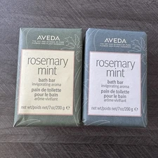Lot of 2 Aveda Rosemary Mint Bath Bar Soap 200g Each