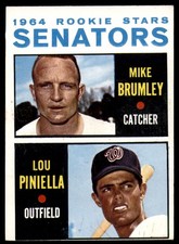 1964 Topps #167 Mike Brumley/Lou Piniella Excellent+ RC Rookie Senator ID:149730