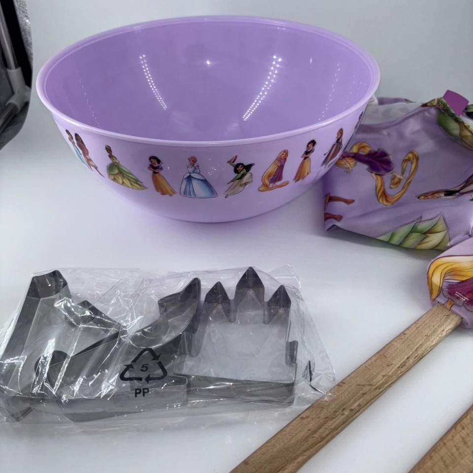 Juego de hornear para niños con temática de princesas Disney juego de 8 piezas--Gran regalo para Navidad Foto 3 de 4