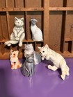 Vintage Cat figurines mix ceramic and porcelain 1 broken leg see pics 1 Avon — photo 1