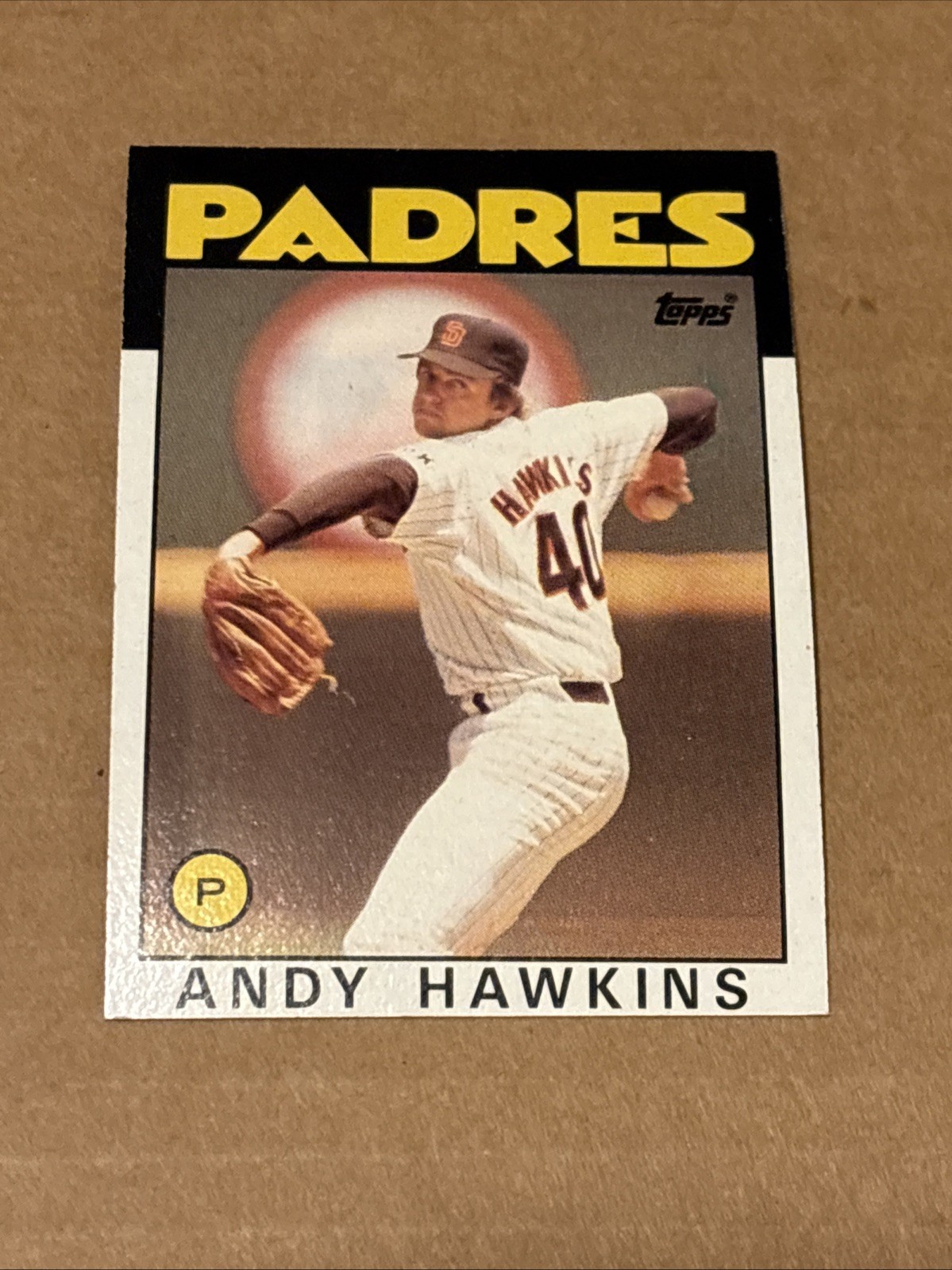 1986 Topps - Andy Hawkins #478 San Diego Padres NM-MINT