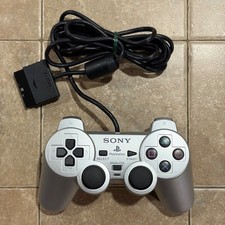 Official Sony PS2 DualShock 2 Controller Satin Silver Genuine OEM PlayStation 2