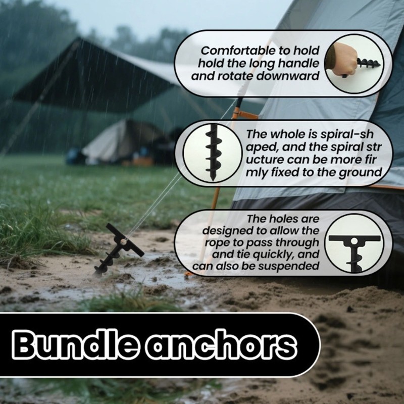 High Strengths Spirals Tent Pegs Weatherproofed Multipurpose Garden ...