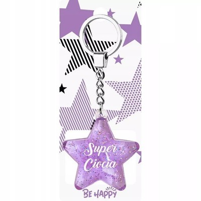 5900094221815 Brelok Gwiazdka Super Ciocia Be-Happy Gifts