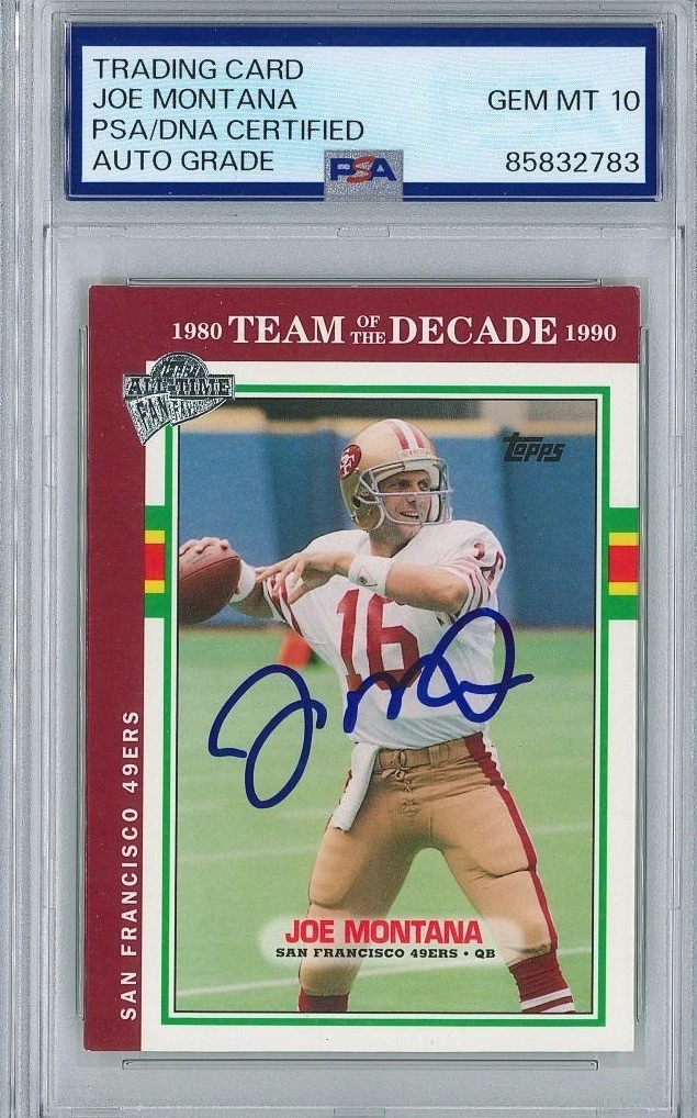 Professional Sports Authenticator (PSA) Joe Montana NFL Original