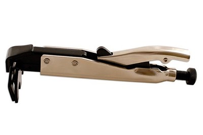 Power-Tec 91360 Selbstsichernde Mehrgriffzange breite Flachbacken Karosserie Schweißen