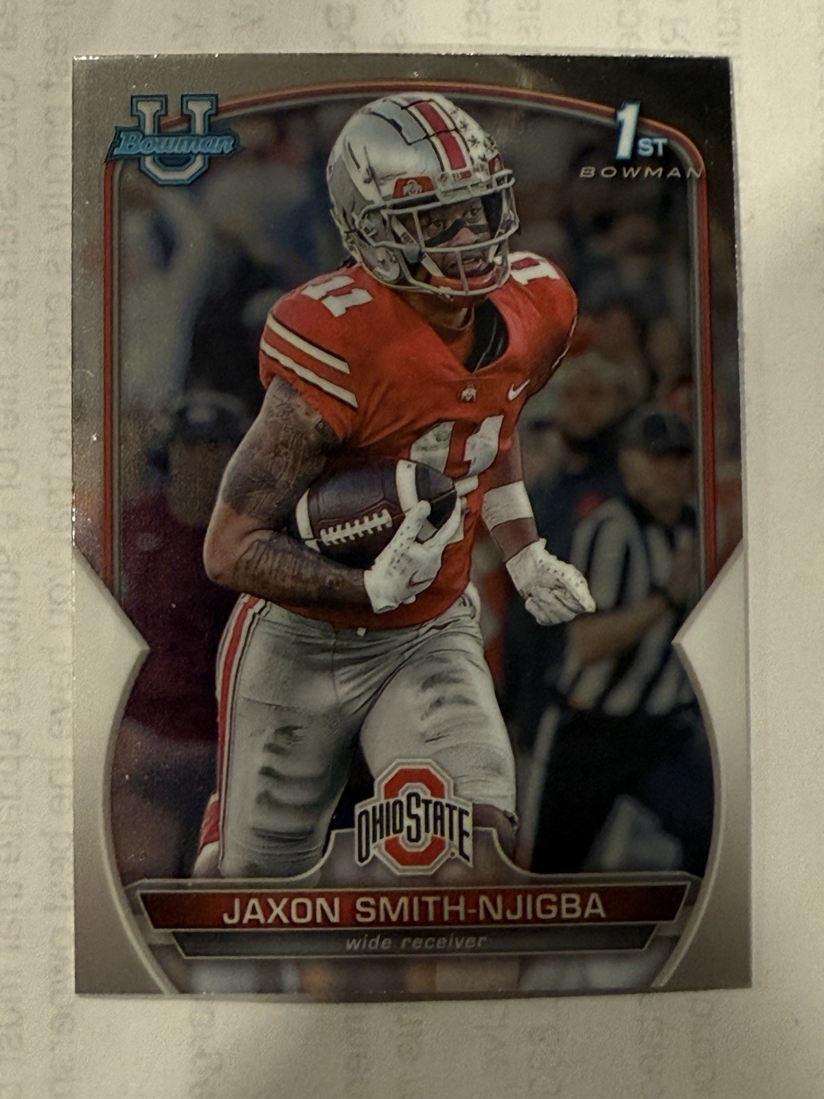 Jaxon Smith-Njigba RC 2022 Bowman University Chrome Ohio State Buckeyes #78