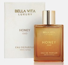 BellaVita Luxury Honey Oud Eau De Parfum Spray NEW Sealed 3.38 fl. oz.