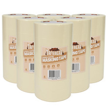 General Purpose Masking Tape 1.5 Inch X 60 Yards, Beige White Painters Tape for