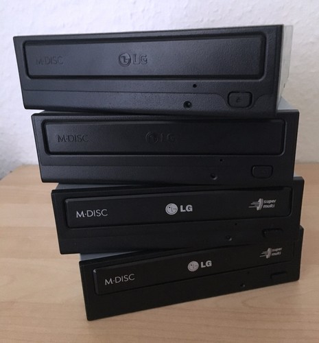 Vier DVD Brenner, SATA 5,25" LG M-Disc, gebraucht, guter Zustand