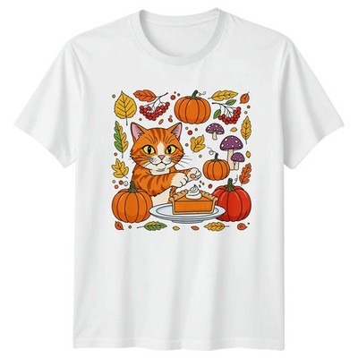 Süßes T-Shirt Katze Pumpkin Pie Herbst Ernte Erntedankgeschenk