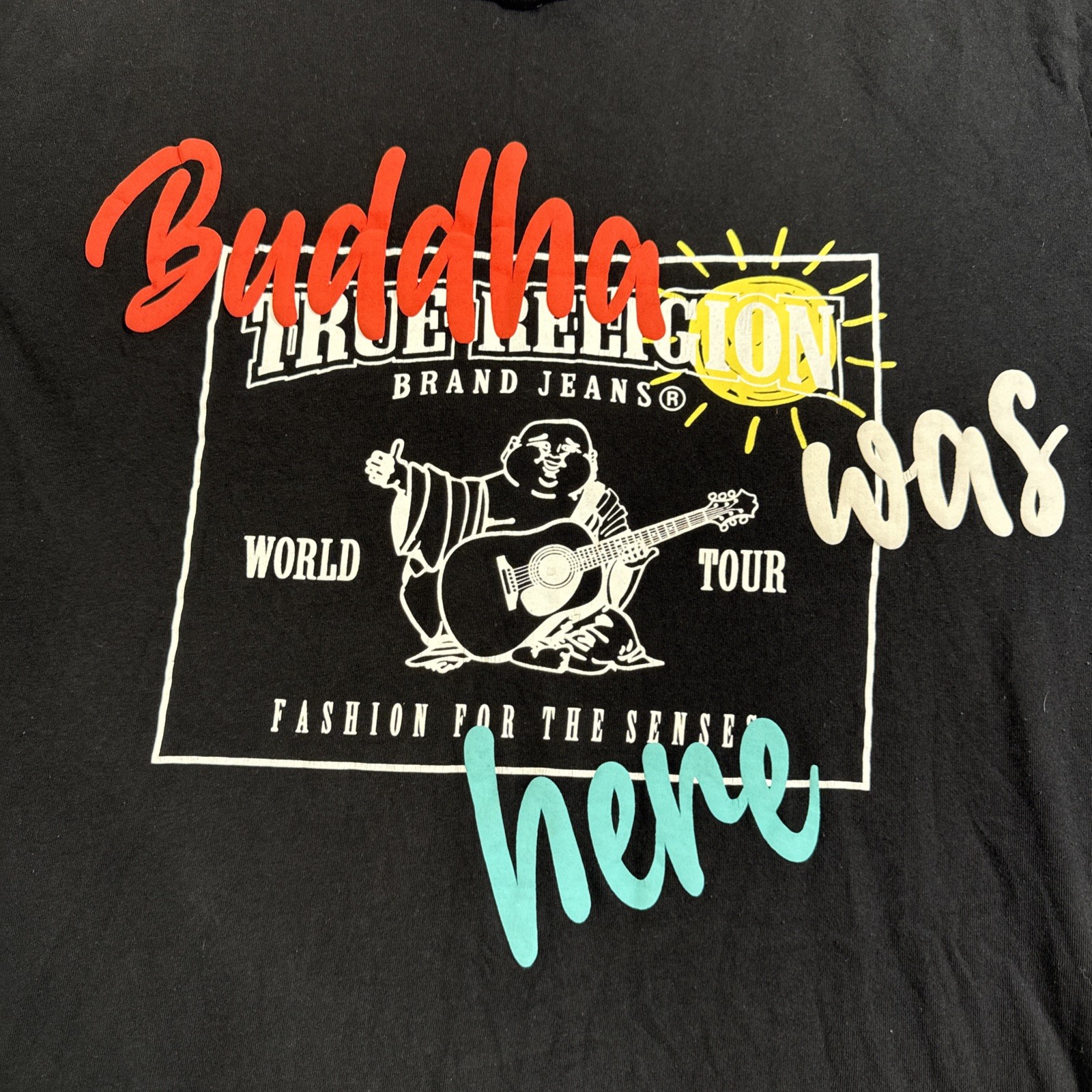 True Religion Men's 2 XXL Buddha WORLD TOUR Move NWOT TEE SHIRT
