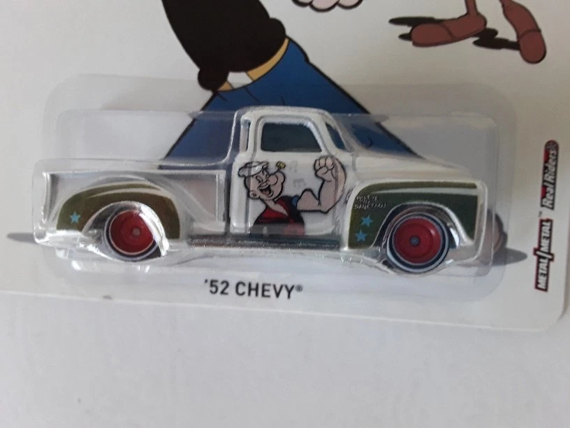 Camión Chevy Hot Wheels Popeye 52' ~ 2012 nuevo sellado ~ bonito Foto 2 de 3
