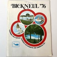 Bicknell 1976 Swimming Pools Vintage 1970’s MCM Catalog Booklet Massachusetts MA