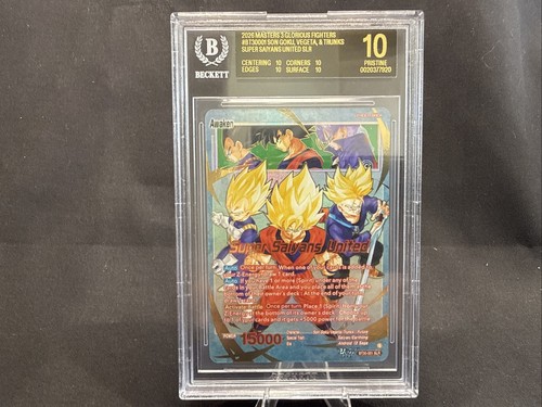 BT30-001 Son Goku Vegeta Trunks SRL BLACK LABEL BGS 10 Dragon Ball Super Masters