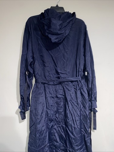 Helmut Lang Paracadute Bondage Parka Giacca Navy Techwear Viscosa Nylon Raro Taglia L - Foto 8 di 8