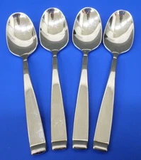 4 - Oneida FORTE Glossy Stainless USA Flatware 6 1/8" TEASPOONS
