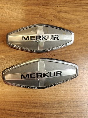 (2) 1985-1989 Merkur Scorpio Front Hood Emblem OEM 