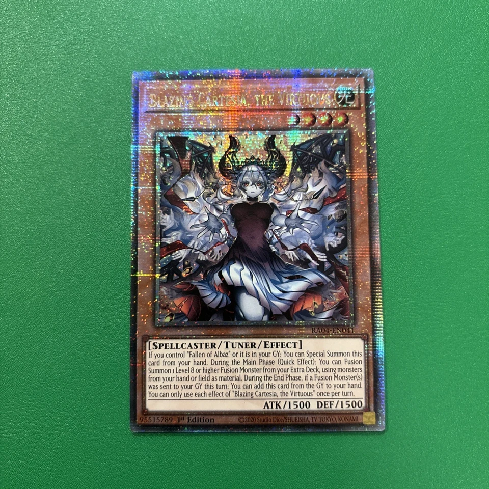 Yugioh! Blazing Cartesia, the Virtuous (New Art) - RA04-EN041 - Quarter Century  - Image 2 of 4