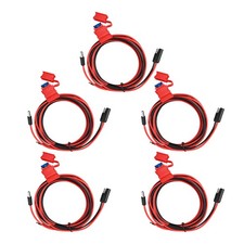 5 Pack Heavy Duty 10A DC Power Cables w/40-Core Wire - Fits XPR5580/CM160/CDM750