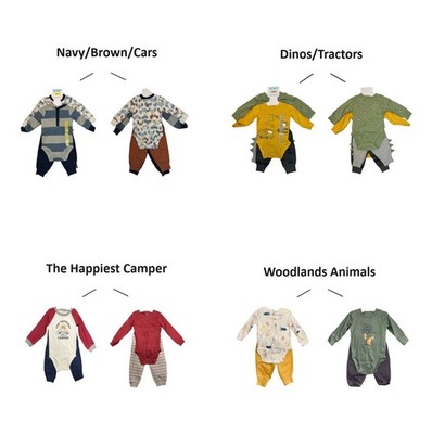 Carter's Baby Boy's 4-Piece Long Sleeve Bodysuits & Jogger Pants Set