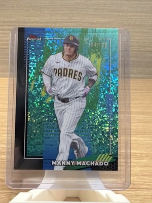2026 Topps Finest Manny Machado #41 Aqua Mini Diamond /199