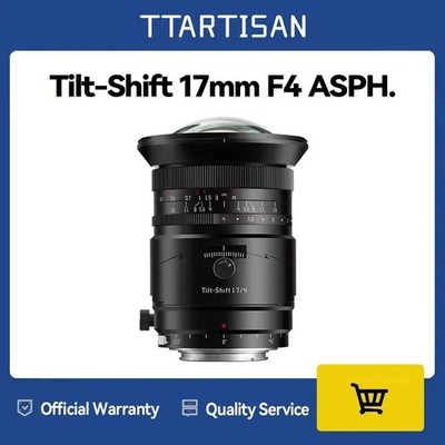 TTArtisan Tilt-Shift 17mm F4 MF Full Frame Prime Lens Wide Angle Lens for Sony E
