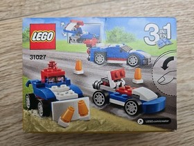 LEGO Creator 3 in 1 Lot of 4 Blue & Red Racer 31027 31055 31072 31056 Race Cars