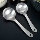 2 Pcs Stainless Steel Spoon Banquet Buffet Server Serving Utensil