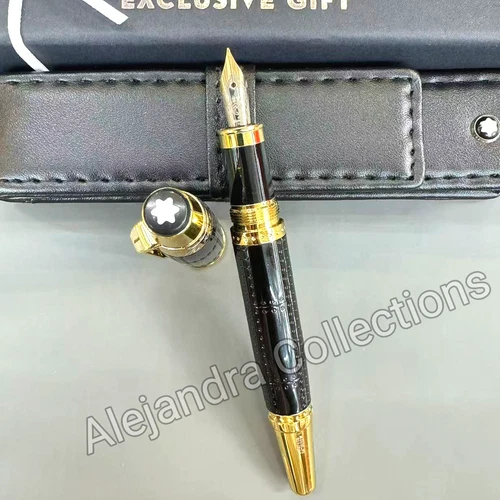 MONTBLANC Writers Edition Antoine de Saint Exupery Black Fountain Pen w/Box Rare