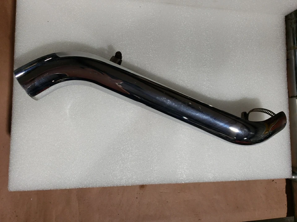 07 Harley Davidson E/G U/C exhaust left side crossover pipe heat shield  - Image 2 of 3