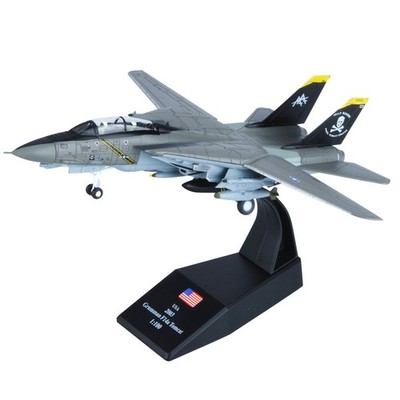 1/100 F-14 Tomcat US Fighter Aircraft Model Alloy Simulation Military Scene Gift