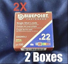 2 Boxes .22 Cal Brown Neck Down Single Shot Powder Load for Powder Actuated