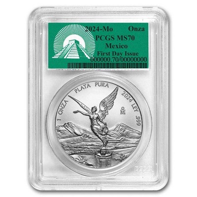 コレクション 2024 Mexico Libertad Silver Coin - PF70 2024 MEXICO LIBERTAD 2 ONZA SILVER REVERSE PROOF NGC PF70 TOP POP