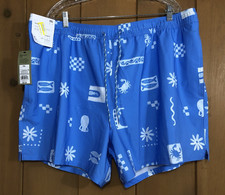 Goodfellow Co men's Blue and White 5" Inseam Swim Trunks Size XXL