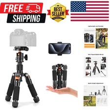 Mini Desktop Tripod, 20.5''/ 52cm Compact Desk Tripod with 360 Degree Ball He...