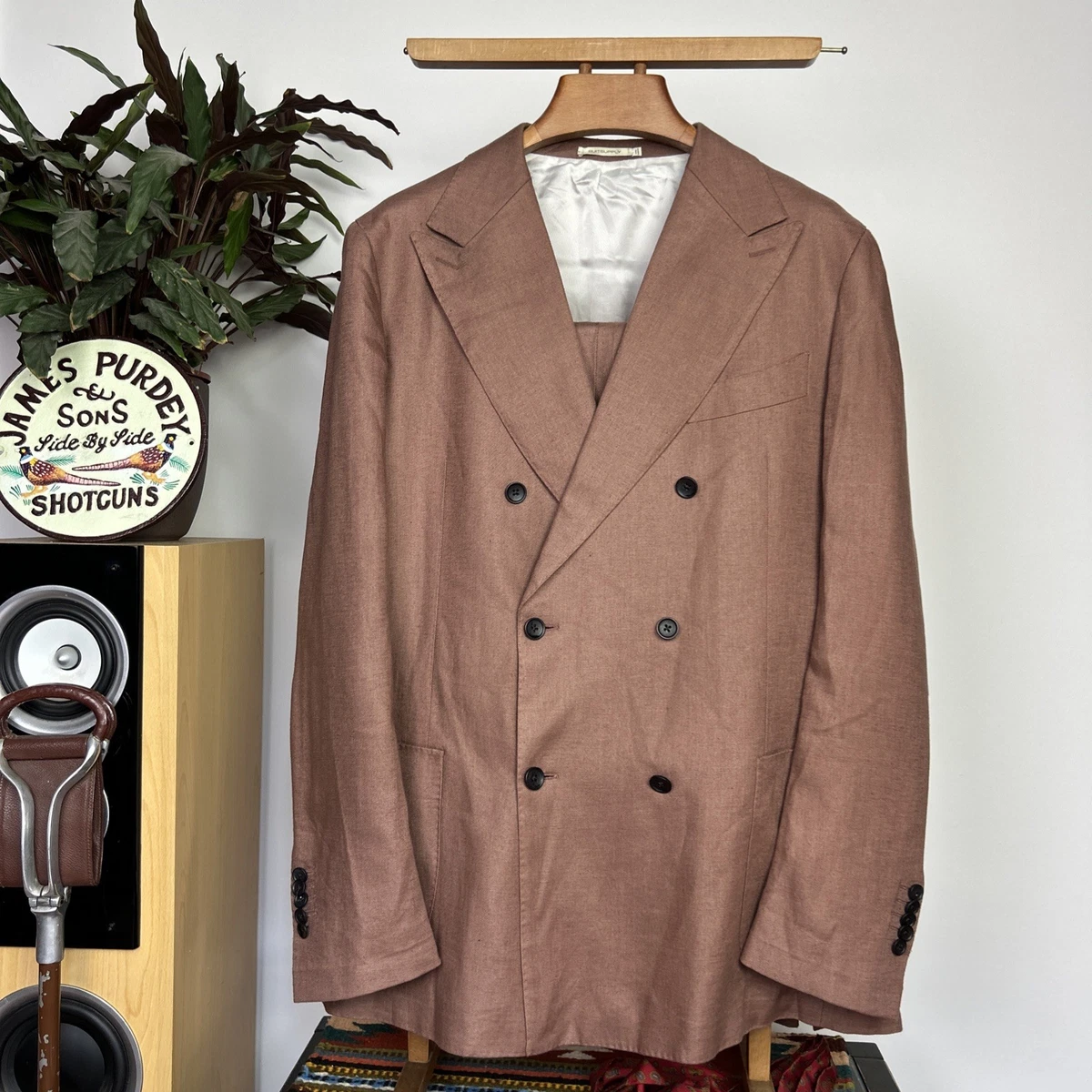 Linen Double-Breasted Suits & Blazers for Men for sale | eBay