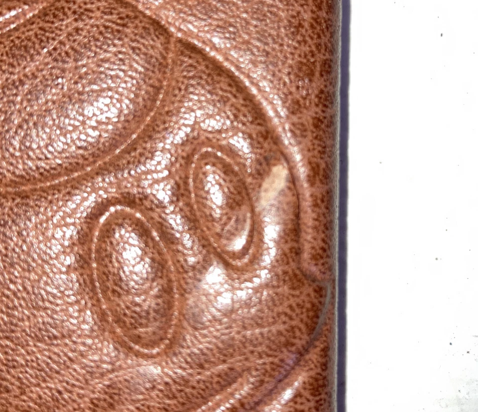 Funda tipo billetera de cuero sintético para iPhone 6/6s - marrón con diseño de mouse Foto 4 de 4