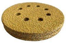 Schleifscheibe 125mm Klett 8 Loch Exzenter Schleifpapier Schleifblatt P40-P800