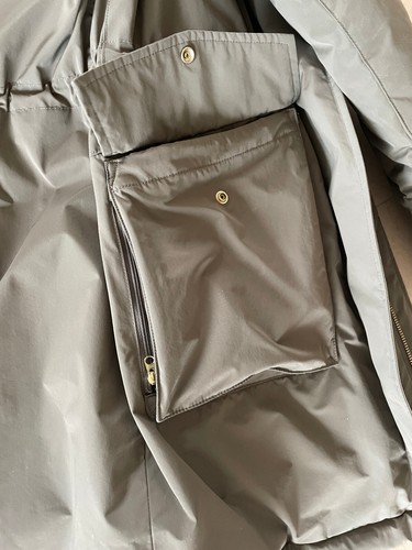 WOOLRICH Military Parka Echtpelz NP 1.520 oliv Gr. M Daunenmantel top Klassiker - Bild 5 von 7
