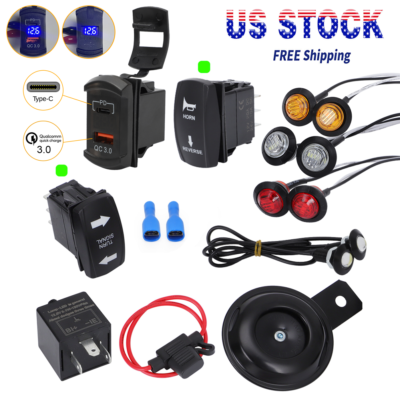ATV UTV SXS Set Street Legal Kit Mit Horn Reverse Light Rockers