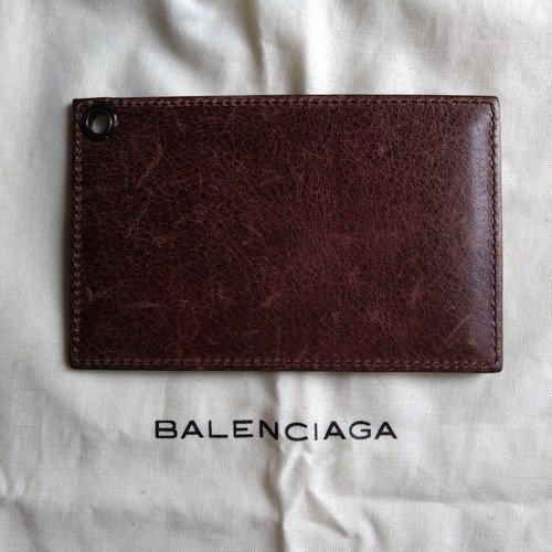 BALENCIAGA City Classic 115748 Brown Leather HandBag Used No Strap No Mirror Tie - Picture 16 of 17