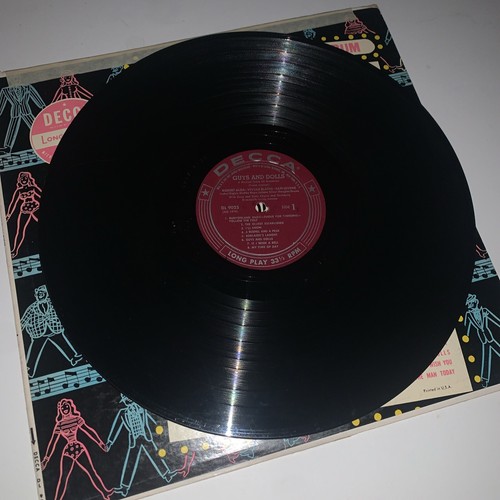 Guys & Dolls: A Musical Fable Of Broadway Vinyl, LP 1950 Robert Alda - Picture 4 of 5
